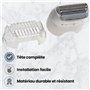 Anakel Home Tête Rasoir Silk Epil 67030799 Compatible Avec Braun Silk Epil 5, 7, 9 et Xpressive, Couleur Blanche
