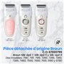 Anakel Home Tête Rasoir Silk Epil 67030799 Compatible Avec Braun Silk Epil 5, 7, 9 et Xpressive, Couleur Blanche