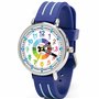 Kiddus Montre Bracelet Éducative pour Enfants. Analogique avec Exercices. Mécanisme en Quartz Japonais. English Version. Blue