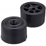Sysfix 2310502 Boîte de 10 butées de Porte à Visser n° 5 avec vis et Chevilles Noir