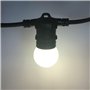 BarcelonaLED Guirlande LED lumineuse 10 mètres imperméable IP65 pour intérieur et extérieur avec 10 ampoules LED blanc chaud pou