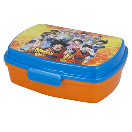 ALMACENESADAN 2716 Appareil à croque-monsieur rectangulaire multicolore Dragon Ball Produit en plastique sans BPA