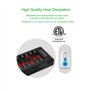 POWEROWL 8 Slots Rechargeable Chargeur Piles pour Ni-MH Ni-CD AA AAA Charge Rapide avec Port USB