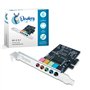 Donkey pc - Carte son PCI Express 5.1 avec haute performance de son direct et surround 3D Sound. Prend en charge la sortie 6 can