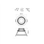 BENEITO FAURE Spot LED encastrable rond orientable réglable 8W IP44 3000K