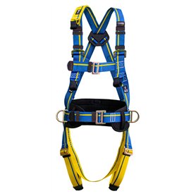 Irudek Light Plus 4 - Harnais antichute en polyester bleu pour travailleurs en hauteur (tous genres) - Facile à utiliser - 1