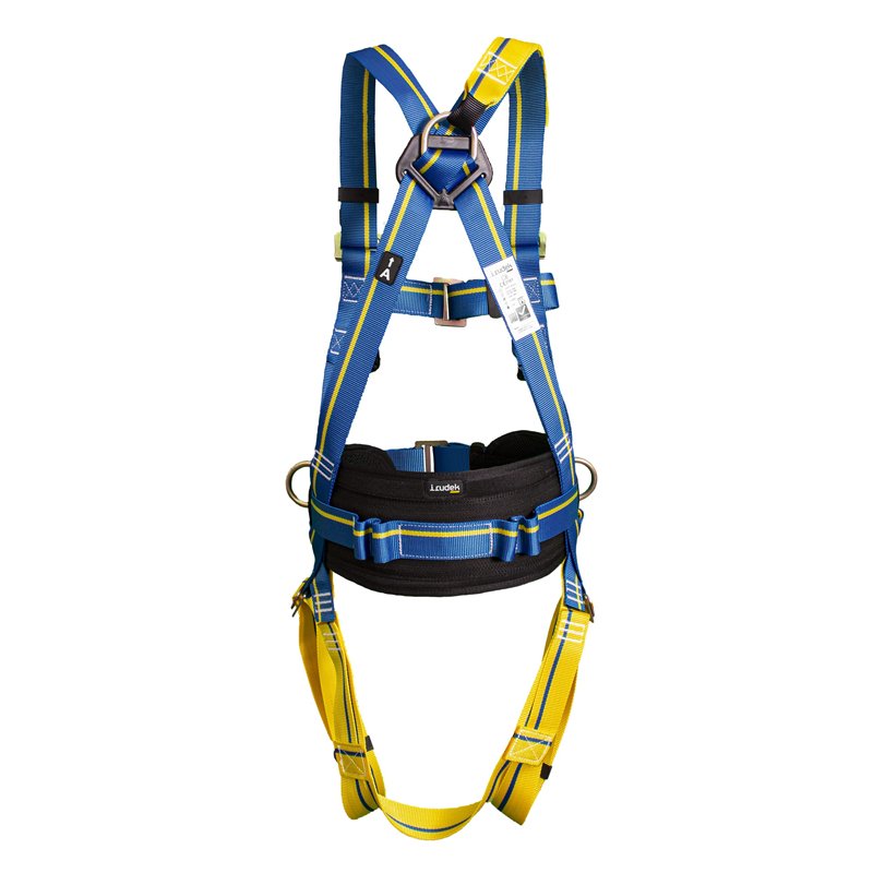 Image secondaire de Irudek Light Plus 4 - Harnais antichute en polyester bleu pour travailleurs en hauteur (tous genres) - Facile à utiliser - 1,2 kg