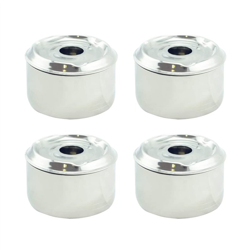 Hostelnovo - Lot de 4 Cendriers à Eau avec Couvercle - Accessoire fumeur Anti-odeurs et Anti-fumée - Dimensions 9 x 7 cm - Porta