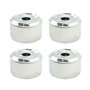 Hostelnovo - Lot de 4 Cendriers à Eau avec Couvercle - Accessoire fumeur Anti-odeurs et Anti-fumée - Dimensions 9 x 7 cm - Porta