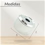 Hostelnovo - Lot de 4 Cendriers à Eau avec Couvercle - Accessoire fumeur Anti-odeurs et Anti-fumée - Dimensions 9 x 7 cm - Porta
