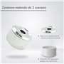 Hostelnovo - Lot de 4 Cendriers à Eau avec Couvercle - Accessoire fumeur Anti-odeurs et Anti-fumée - Dimensions 9 x 7 cm - Porta