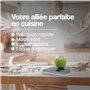 Boston Tech Balance de Cuisine Électronique de Haute Précision 5000g/1g avec Écran LCD Rétroéclairé, 6 Unités et Fonction Tare A