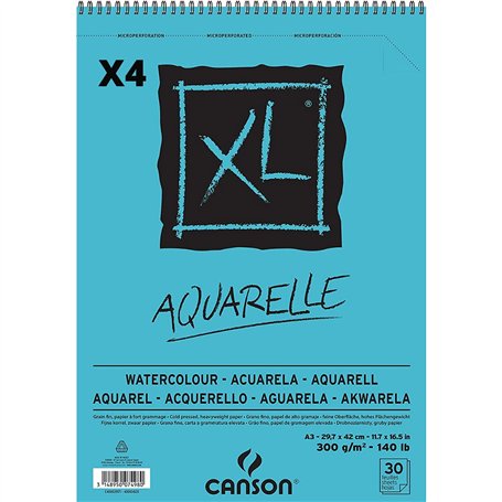 Lot de 4 Album spirale micro-perforé