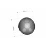 Phare Rond de LEDs 5.75" Modèle Ovni II Customacces pour Harley Davidson Sportster 1200 Forty-Eight 17'-19'