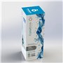 dropson - Carafe avec filtre - Modèle CrystalDrink - Pichet à eau en verre 1L avec couvercle bleu + filtre à eau pour robinet, b