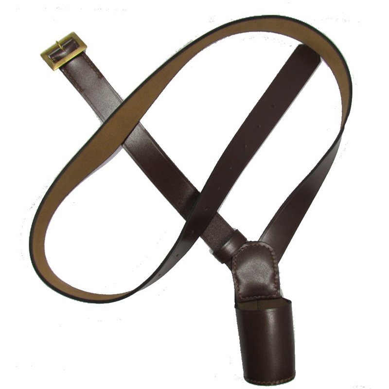 Uniform Store London Ceinture croisée, porte-drapeau, porte-drapeau de ceinture, marron épaule droite miximum taille 76 pouces R