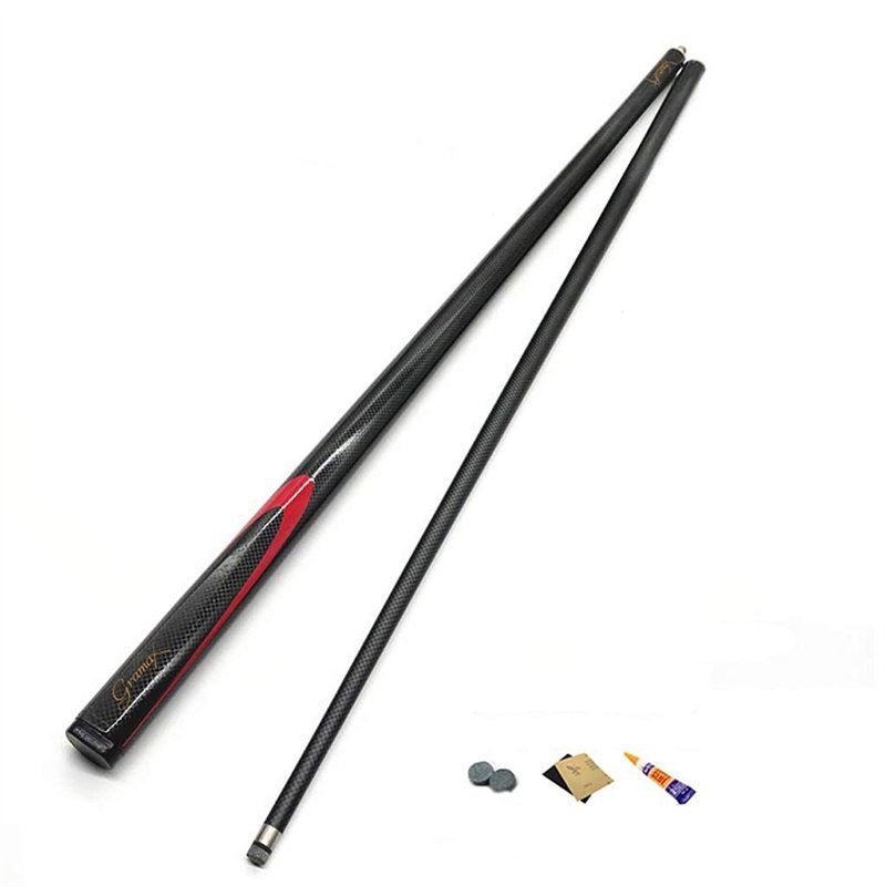 MENG The Wear-Resistant À L'Usure Pool Cue 1/2 Section Handraft Snooker Cue, Cues de La Piscine En Fibre de Carbone Adulte, Avec