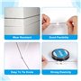 Fil Elastique pour Bracelet - Cordons élastiques pour la Fabrication de Bijoux Perle Collier, avec Ciseaux et Aiguille à Perles 