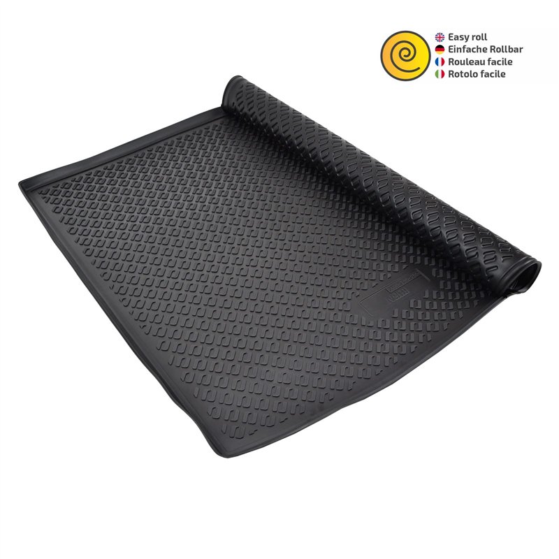 Image secondaire de J&J AUTOMOTIVE | Tapis De Coffre en Caoutchouc TPE Toutes Saisons pour Clio 4 3/5P. Berlina 2012-2019 Bord Haut Noir Antidérapan