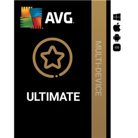 AVG Ultimate 2025 - Antivirus avec AVG Secure VPN et AVG TuneUp pour Accélérer votre PC - | 10 appareil | 1 An | PC/Mac/Android/