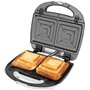 ECG 399 3in1 White Appareil à croque-monsieur, Acier inoxydable et plastique, Blanc