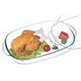 Plat Cocotte Rectangulaire avec Couvercle XXL en Verre Borosilicate très Haute Résistance - Dimension 41
