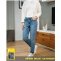 ZEFFFKA Bouton D'extension De Taille En Denim Pour Jeans Et Jupe Boutons Métalliques Confortables 4 Pièces Couleurs Assorties