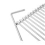 Grille de barbecue en inox européene, réglable en largeur, de 65-90x45cm, Grille Extensible