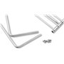 Deos-grill Grille de Barbecue en INOX européene, réglable en Largeur, de 45-55x37cm, Grille Extensible