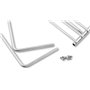 Deos-grill Grille de Barbecue en INOX européene, réglable en Largeur, de 45-55x37cm, Grille Extensible