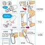 Bidet de voyage portable par YAMI, IPX6 Bidet électrique étanche avec film de décompression automatique et buse Réglage de 180 d