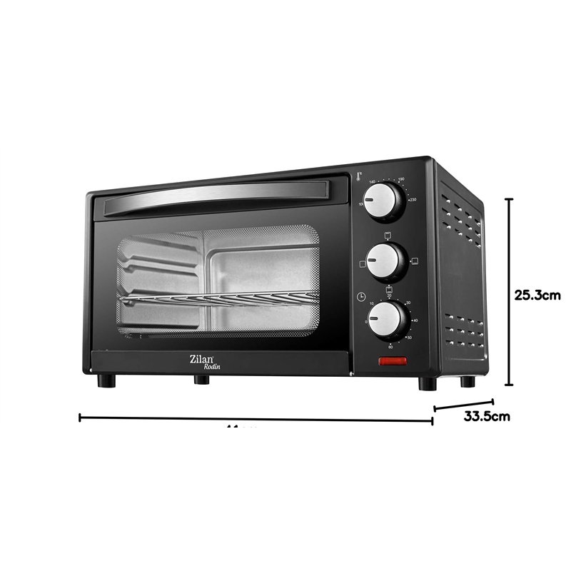 Image secondaire de Zilan, Four Electrique - Double Protection en Verre - 15 litres, Noir