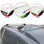 apline Compatible avec Dacia Duster 2 (HM) 2018-2024 ACE-1 Barres de Toit Railing Porte-Bagages de Voiture Gris Aluminium 2 Barr