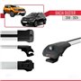 apline Compatible avec Dacia Duster 2 (HM) 2018-2024 ACE-1 Barres de Toit Railing Porte-Bagages de Voiture Gris Aluminium 2 Barr