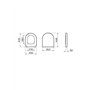 VitrA Integra Nuvoplast Abattant WC universel avec fermeture lente et retrait facile Blanc
