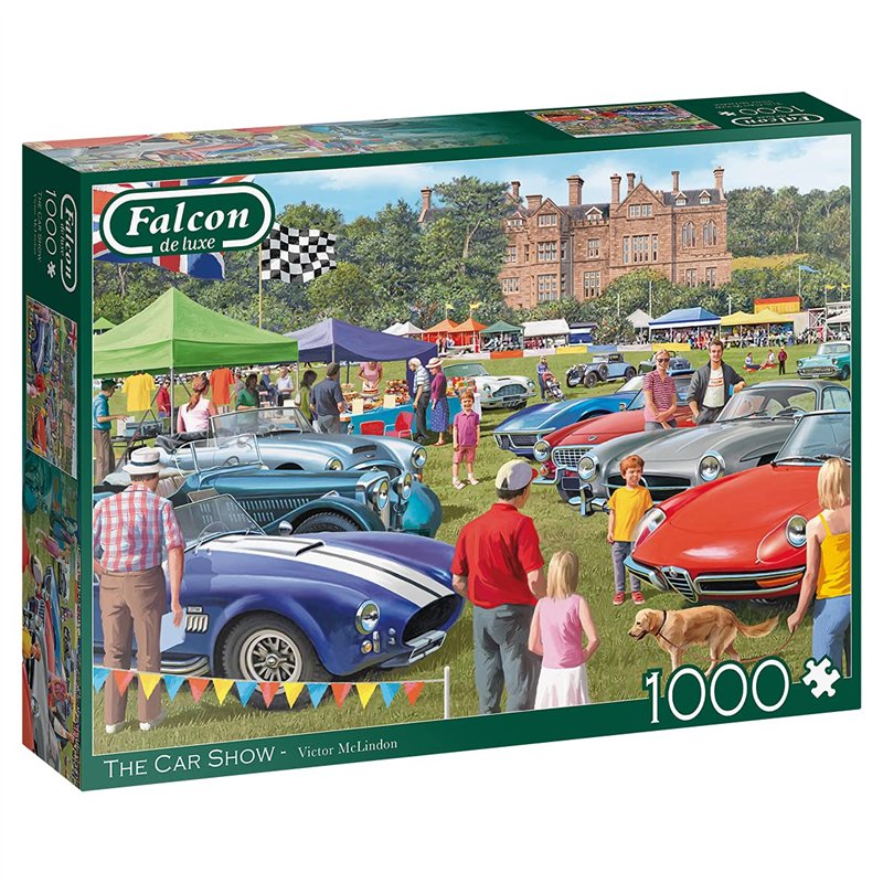 Jumbo- The Car Show Falcon de Luxe Jan Van Haasteren Puzzle, 11298, Multicolore, 164/170