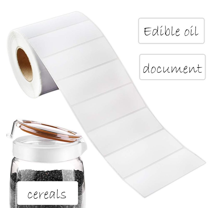 Image secondaire de 1000 Étiquettes Autocollantes Cuisine Bureau Adhésives Confiture de Cuisine Blanche 6x3cm