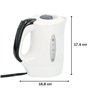 All Ride Bouilloire Électrique 24V - Compacte 0,5L - Bouilloire de Voyage pour Camions et Camping - Accessoires Inclus - Design 
