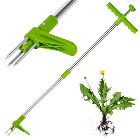 GEEZY Désherbeur de Mauvaises Herbes en Acier - Outil de Jardinage à Main
