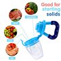 Rmeet Sucette Fruit Bebe,3 Pack Chargeur de Nourriture pour Bébé Silicone Tétine Sucette de Grignoteuse Complément Alimentaire p