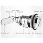Serrures à combinaison par mot de passe à 3 chiffres Tingz,30mm en alliage de zinc Cam Cabinet Code Lock pour tiroir de sécurité