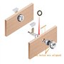 Serrures à combinaison par mot de passe à 3 chiffres Tingz,30mm en alliage de zinc Cam Cabinet Code Lock pour tiroir de sécurité