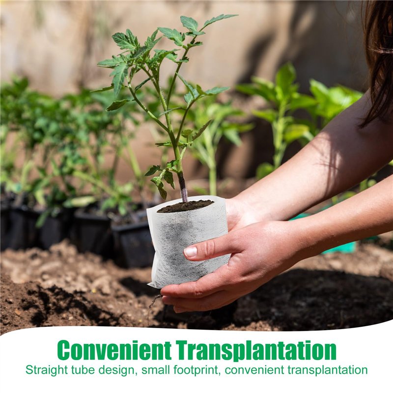 Image secondaire de Mein HERZ 500 Pcs Sacs à Plantes Non Tissé Biodégradables