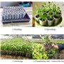 Mein HERZ 500 Pcs Sacs à Plantes Non Tissé Biodégradables - Tissu Pour Semis et Croissance d'Élevage - Tomates, Fleurs et Plus -