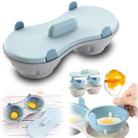 Gloryit 1 pièce Cuiseur à Oeufs Double Tasse