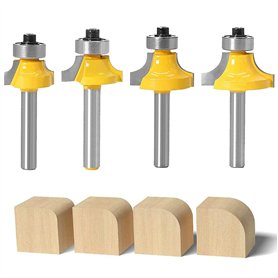 4 Fraises à Défoncer En Carbure Fraise à Rainurer 8mmnettoyage Fraise Fraise Pour Bois Outil De Travail Du Boismitre Router Bit