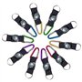 10 Pièces Boussole Porte-Clés,Boussole Mousqueton Camping Escalade Randonnée Mini Carabiner avec Porte-Clés Boussole pour Sports