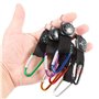 10 Pièces Boussole Porte-Clés,Boussole Mousqueton Camping Escalade Randonnée Mini Carabiner avec Porte-Clés Boussole pour Sports