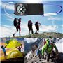 10 Pièces Boussole Porte-Clés,Boussole Mousqueton Camping Escalade Randonnée Mini Carabiner avec Porte-Clés Boussole pour Sports