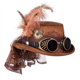 Boland 54562 - Chapeau Space Punk Deluxe avec lunettes